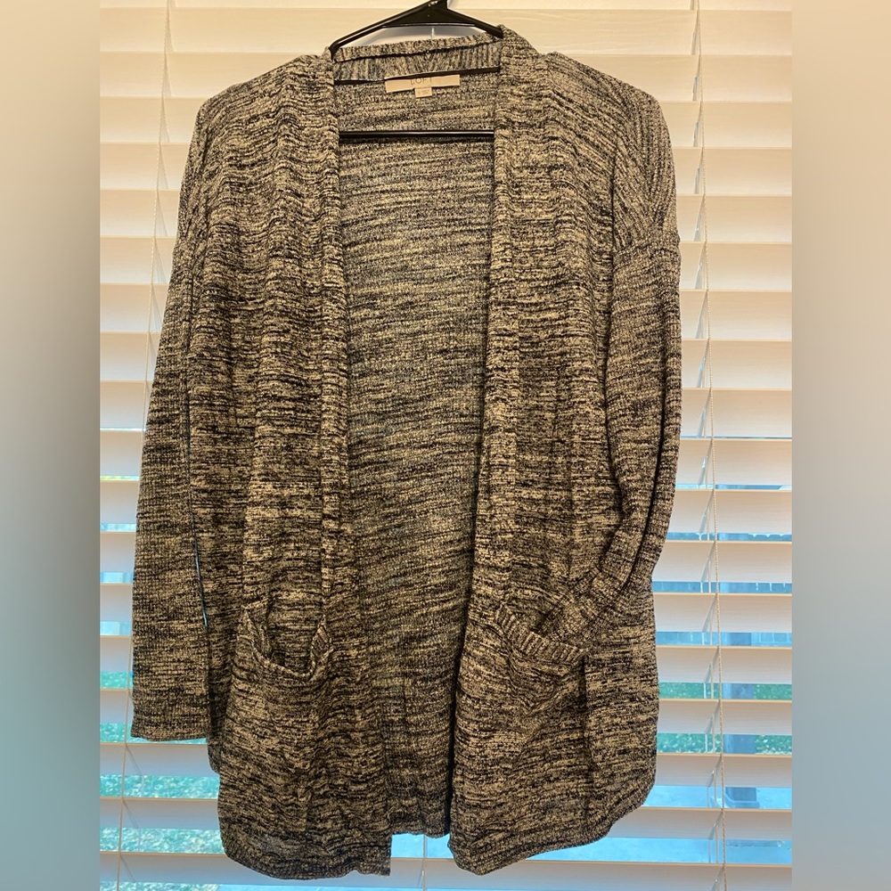 Ann Taylor Loft Space Dye Cardigan, size small
